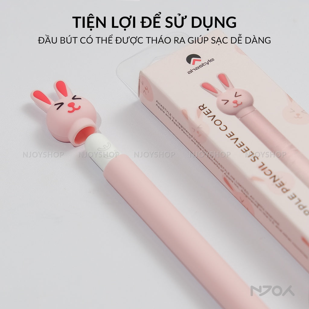 Vỏ Ốp Silicon Ahastyle Chống Trơn Trượt Cute Cho Bút Cảm Ứng Apple Pencil 2 Pro Njoyshop