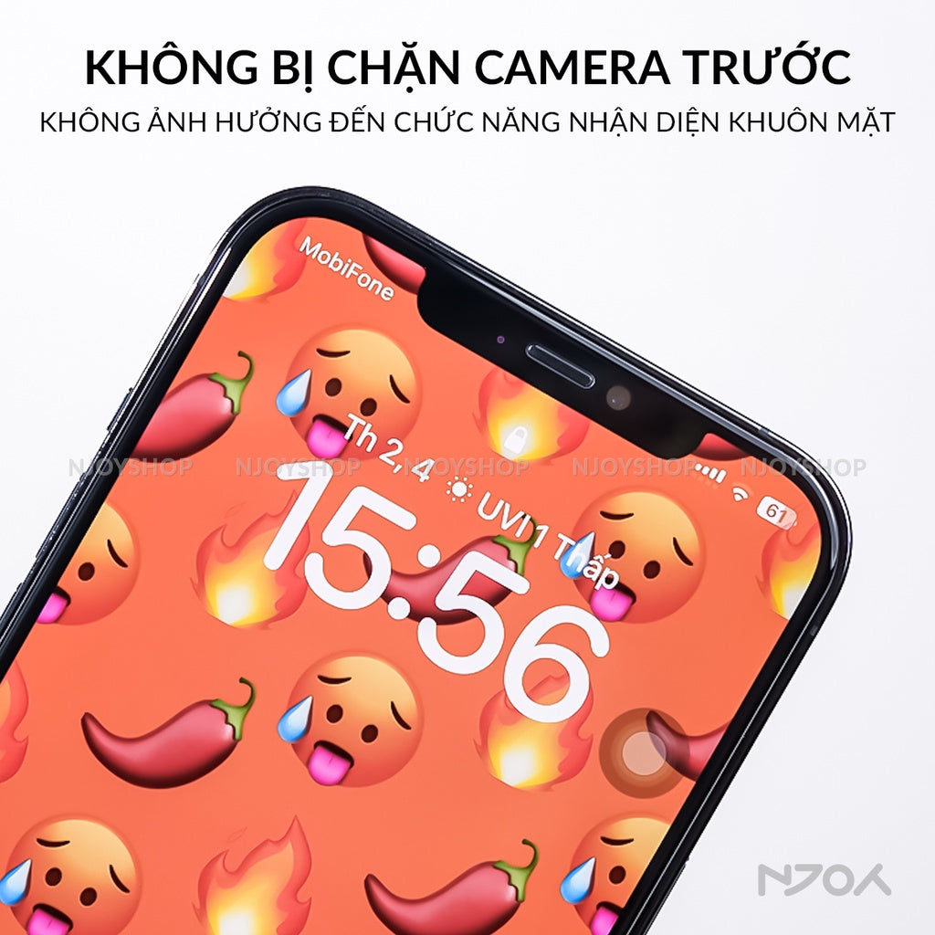 Kính Cường Lực Kuzoom Chống Nhìn Trộm Chống Trầy Cho iPhone 16 Pro Max 15 14 13 12 11