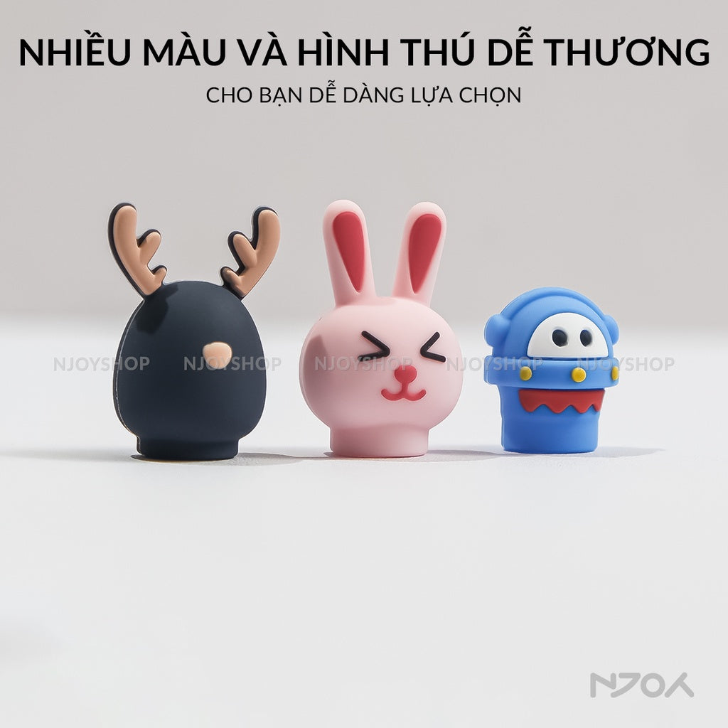 Vỏ Ốp Silicon Ahastyle Chống Trơn Trượt Cute Cho Bút Cảm Ứng Apple Pencil 2 Pro Njoyshop