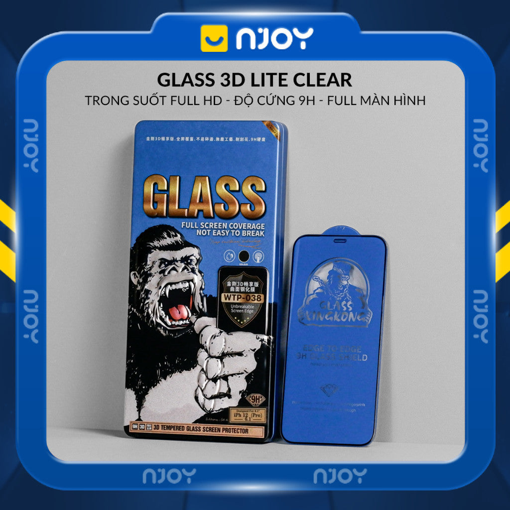 Kính Cường Lực Wekome Kingkong Siêu Mỏng Trong Suốt Cho iPhone 16 Pro Max 15 14 13 12 11