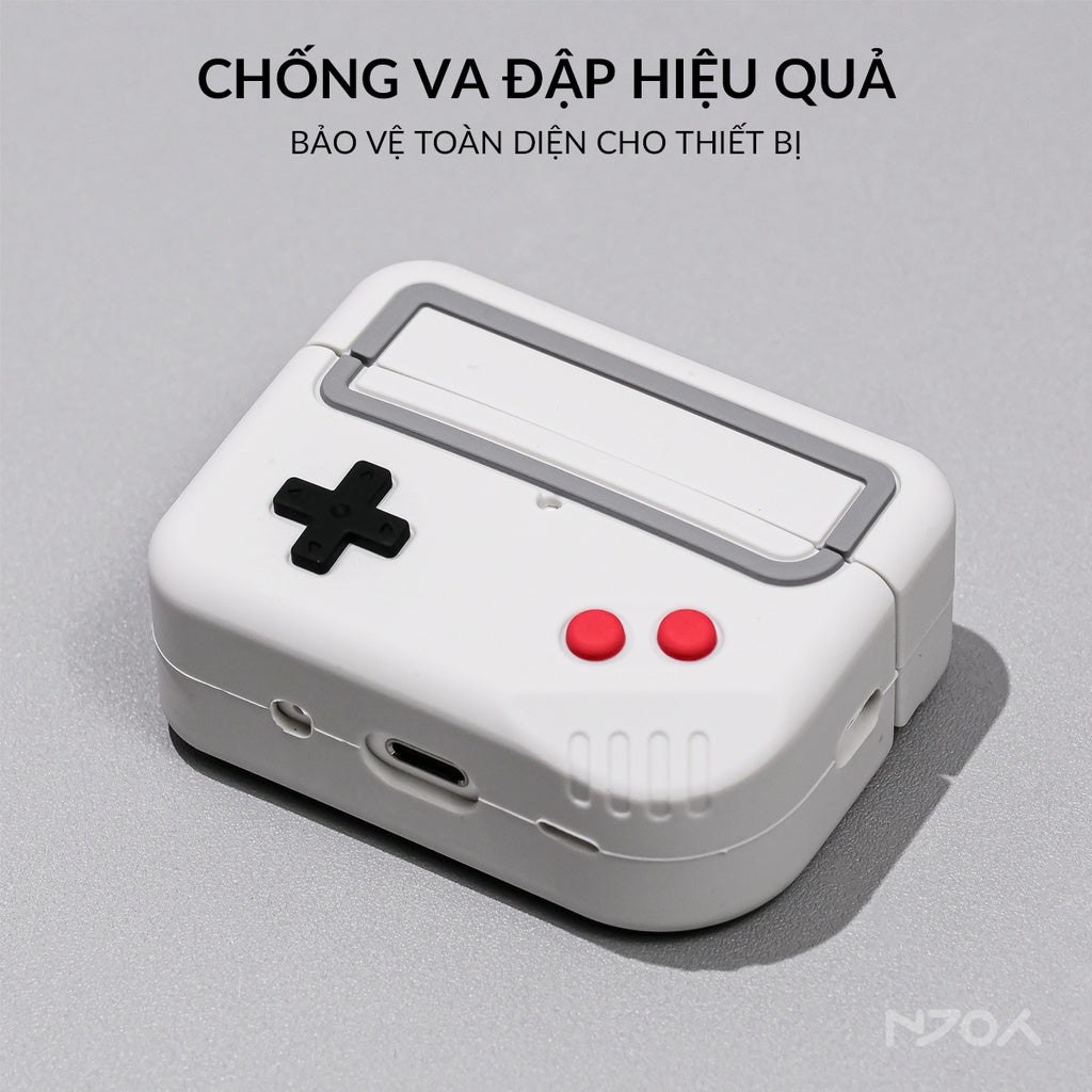 Ốp Máy Chơi Game 3D AhaStyle Kèm Dây Đeo Móc Khóa Cho Tai Nghe Airpods Pro 3 2 Airpods 4 Njoyshop