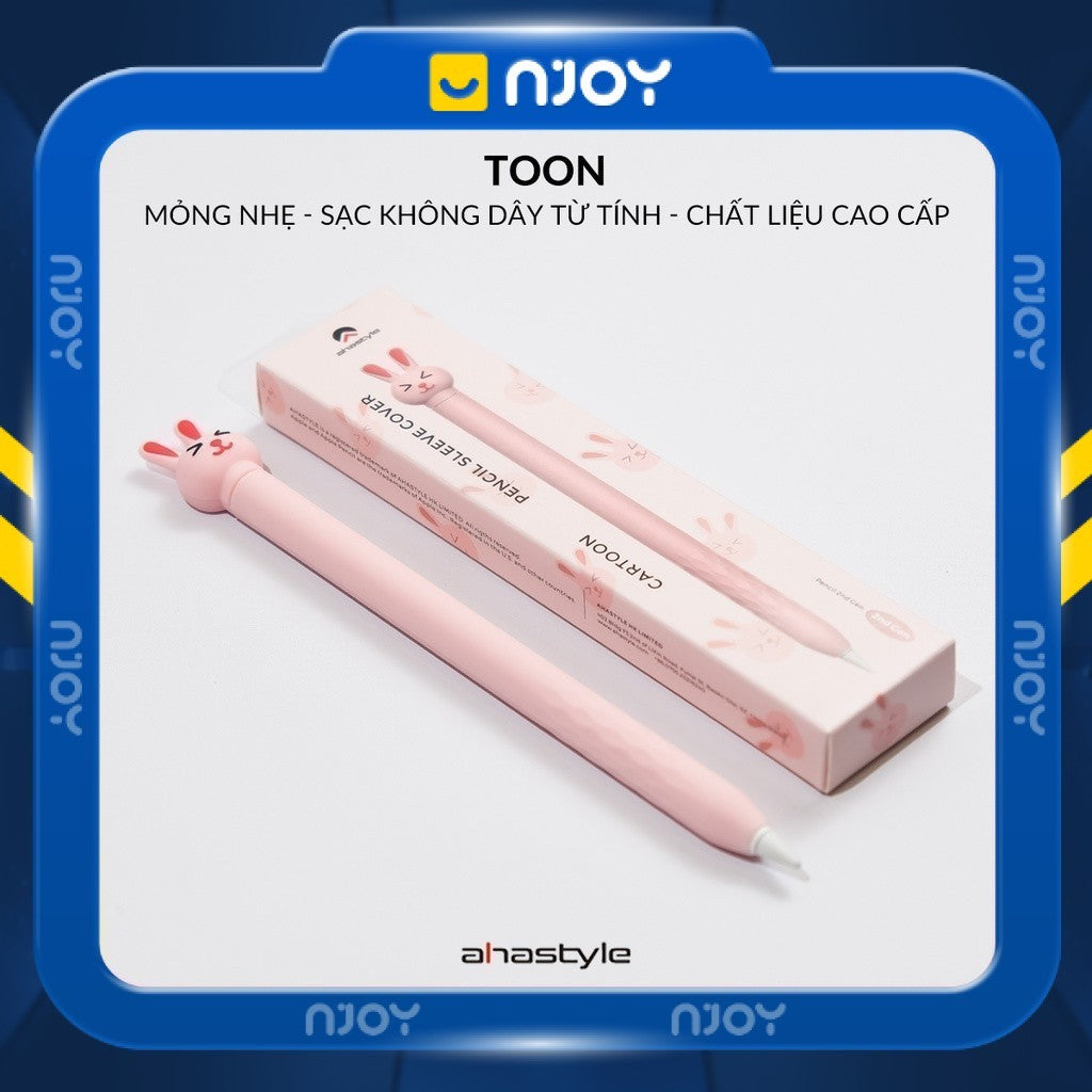 Vỏ Ốp Silicon Ahastyle Chống Trơn Trượt Cute Cho Bút Cảm Ứng Apple Pencil 2 Pro Njoyshop