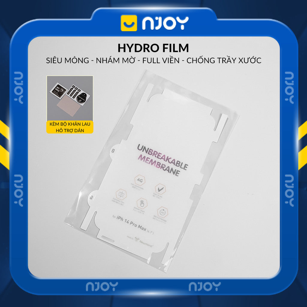 Miếng Dán PPF Nhám Chống Vân Tay Cho Điện Thoại iPhone 16 Pro Max 15 14 13 12 11 Njoyshop