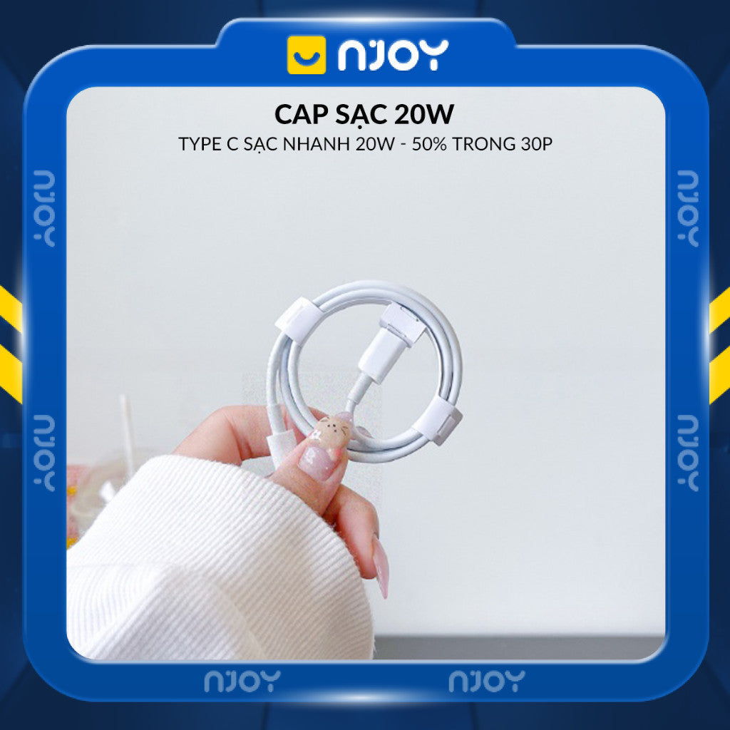 Cáp Sạc Nhanh Chân Cắm Type C To Lightning Cho iPhone