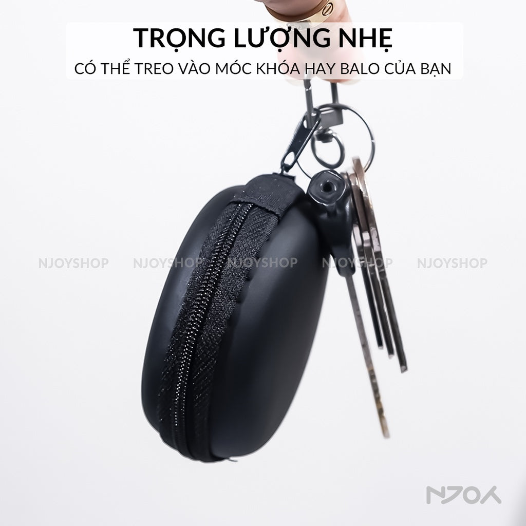 Túi Đựng Tai Nghe Cáp Sạc Nhỏ Gọn Tiện Lợi 7x4cm