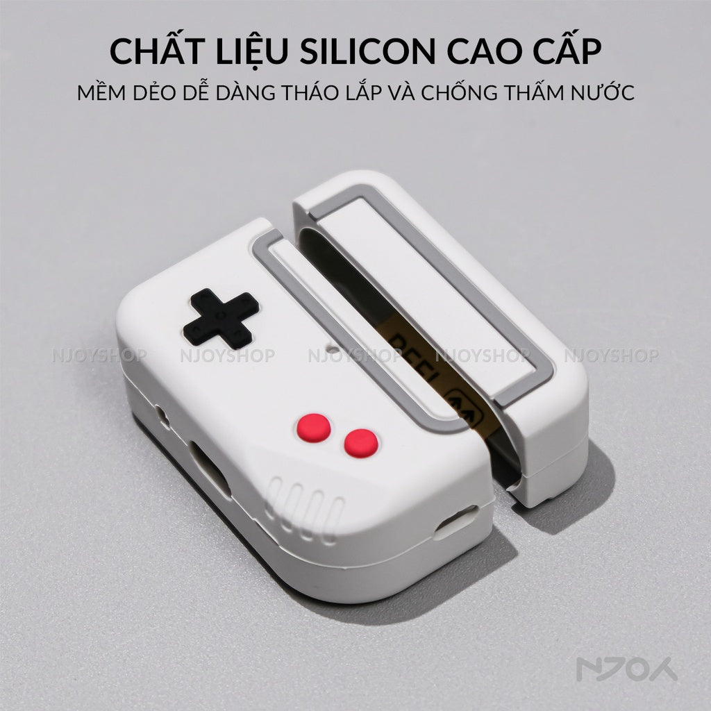 Ốp Máy Chơi Game 3D AhaStyle Kèm Dây Đeo Móc Khóa Cho Tai Nghe Airpods Pro 3 2 Airpods 4 Njoyshop