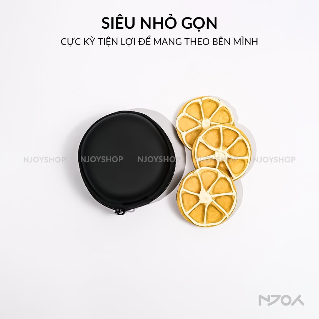 Túi Đựng Tai Nghe Cáp Sạc Nhỏ Gọn Tiện Lợi 7x4cm