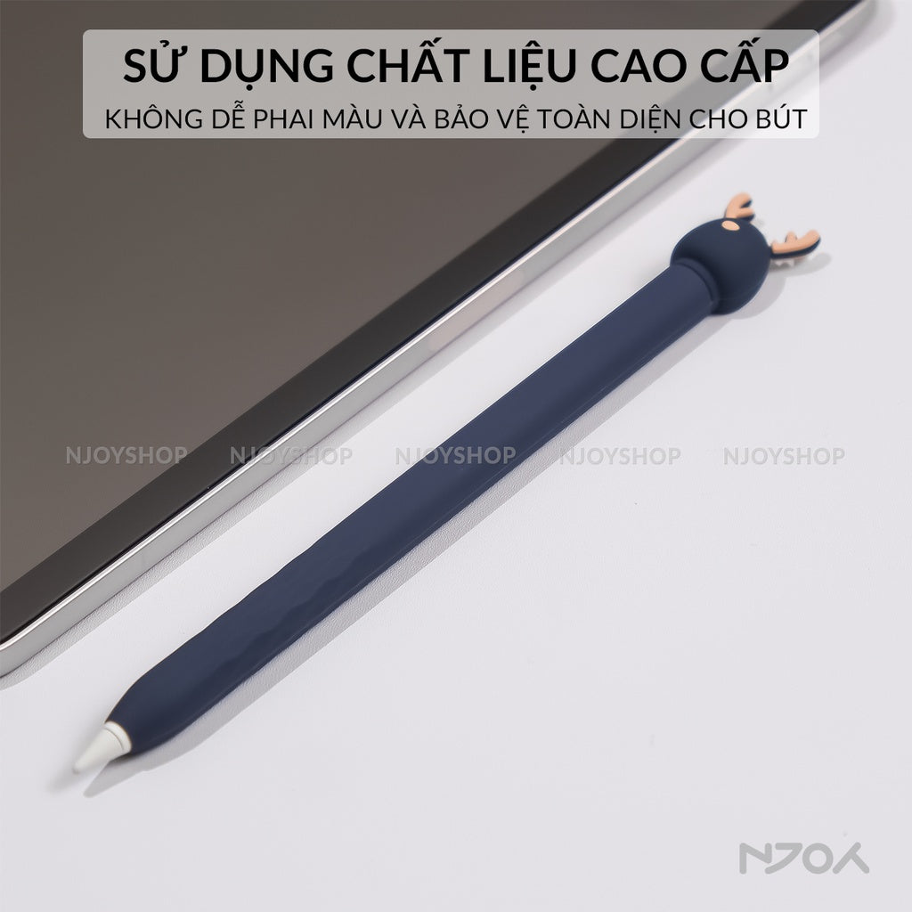 Vỏ Ốp Silicon Ahastyle Chống Trơn Trượt Cute Cho Bút Cảm Ứng Apple Pencil 2 Pro Njoyshop