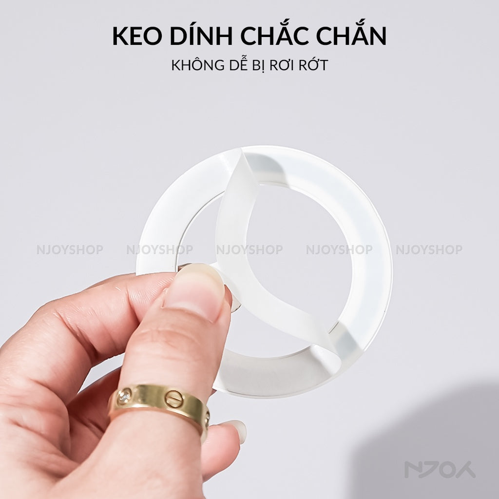 Miếng Dán Hỗ Trợ Sạc Không Dây Magsafe Từ Tính Cho Điện Thoại iPhone Samsung Njoyshop