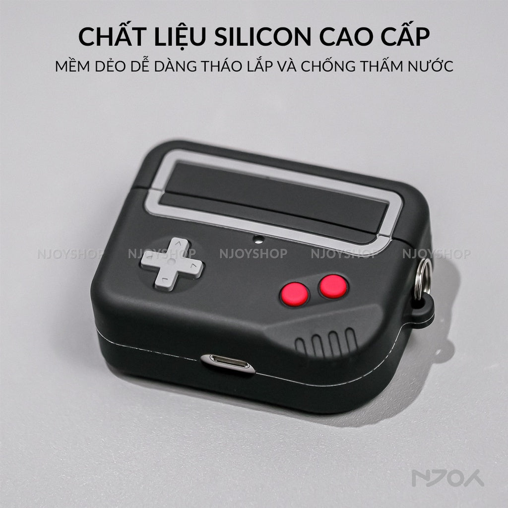 Ốp Silicon In Hình Ahastyle Kèm Móc Khóa Cho Tai Nghe Airpods Pro 3 2 Airpods 4