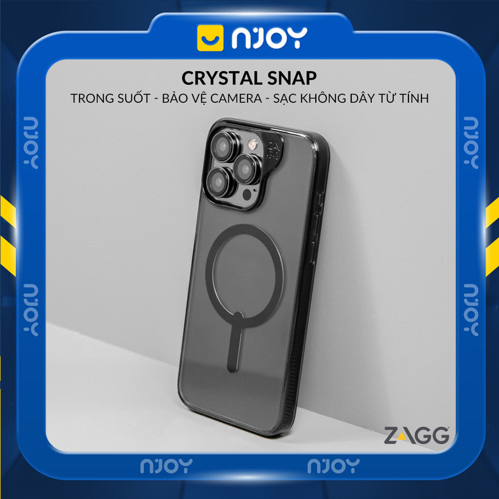 Ốp Magsafe Trong Suốt Zagg Chống Sốc Cho iPhone 16 Pro Max 15 14 13