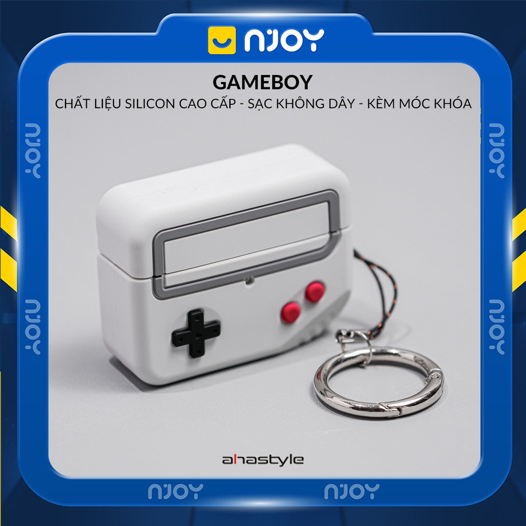 Ốp Máy Chơi Game 3D AhaStyle Kèm Dây Đeo Móc Khóa Cho Tai Nghe Airpods Pro 3 2 Airpods 4 Njoyshop