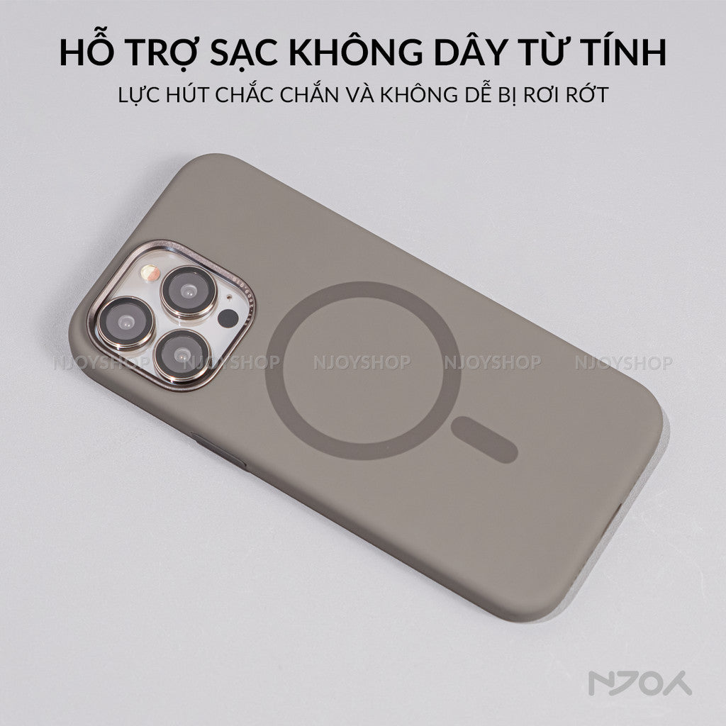 Ốp Magsafe Chống Bẩn Viền Camera Kim Loại Cho iPhone 17 16 15 Pro Max