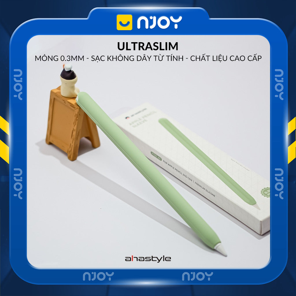 Vỏ Bao Ốp Silicon Siêu Mỏng Ahastyle Hỗ Trợ Sạc Không Dây Từ Tính Cho Bút Cảm Ứng Apple Pencil 2