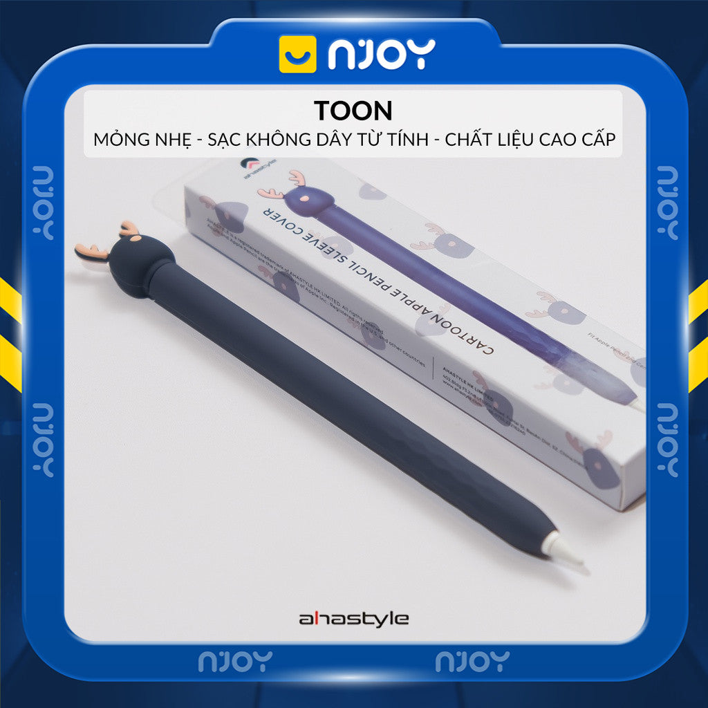 Vỏ Ốp Silicon Ahastyle Chống Trơn Trượt Cute Cho Bút Cảm Ứng Apple Pencil 2 Pro Njoyshop