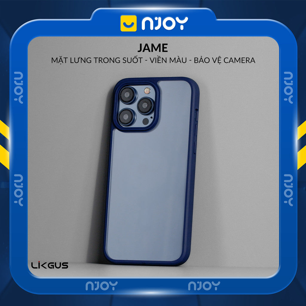 Ốp Trong Suốt Likgus Viền Màu Hỗ Trợ Sạc Không Dây Từ Tính Cho iPhone 16 Pro Max 15 14 13 12