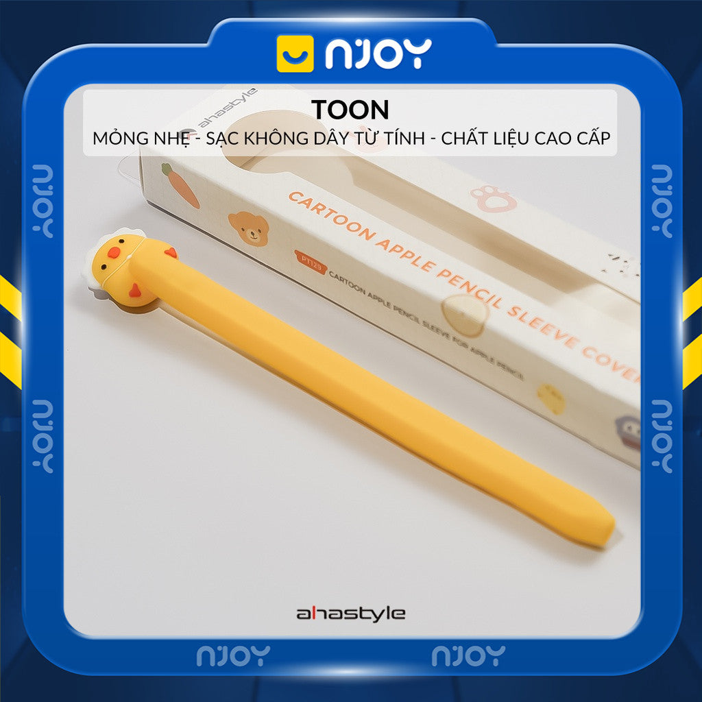 Vỏ Ốp Silicon Ahastyle Chống Trơn Trượt Cute Cho Bút Cảm Ứng Apple Pencil 2 Pro Njoyshop