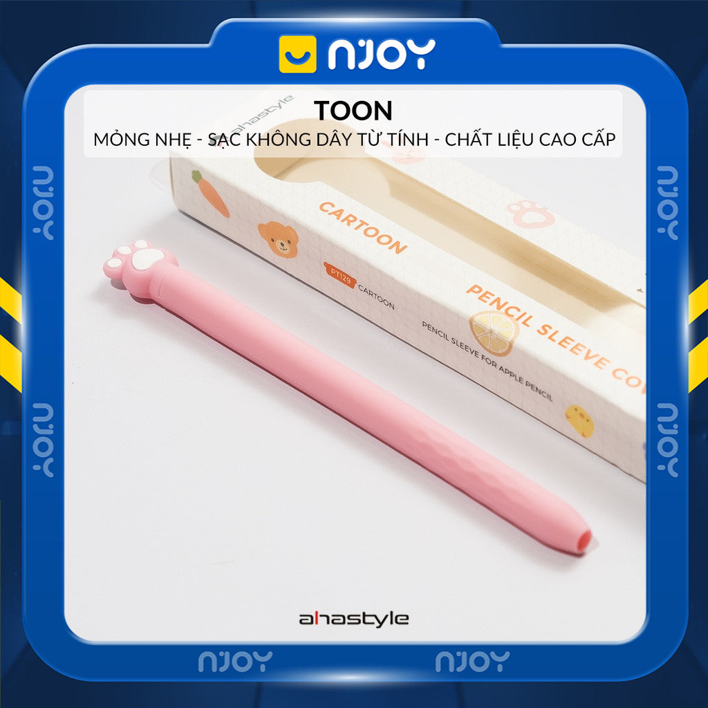 Vỏ Ốp Silicon Ahastyle Chống Trơn Trượt Cute Cho Bút Cảm Ứng Apple Pencil 2 Pro Njoyshop