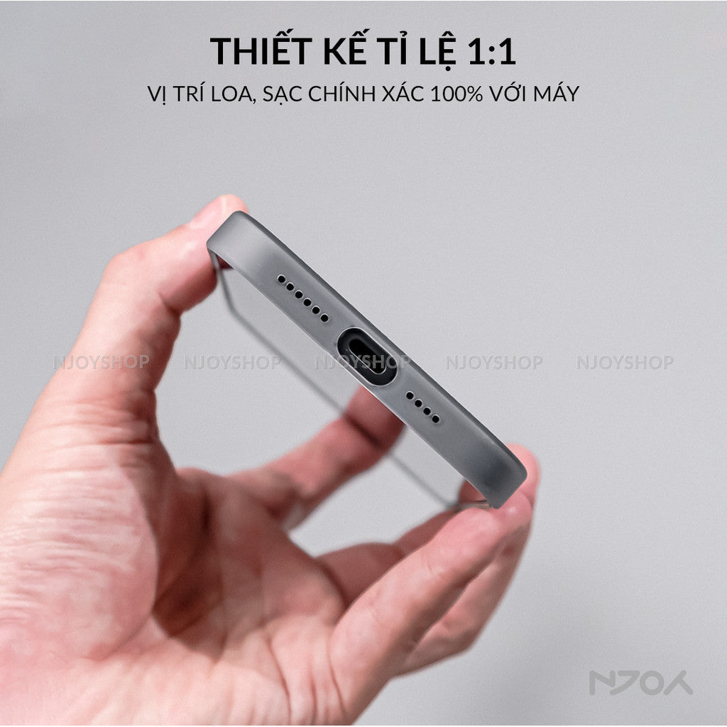 Ốp Magsafe Lưng Nhám Siêu Mỏng Sọc Vali Bảo Vệ Camera Cho iPhone 12 13 14 15 16 Pro Max