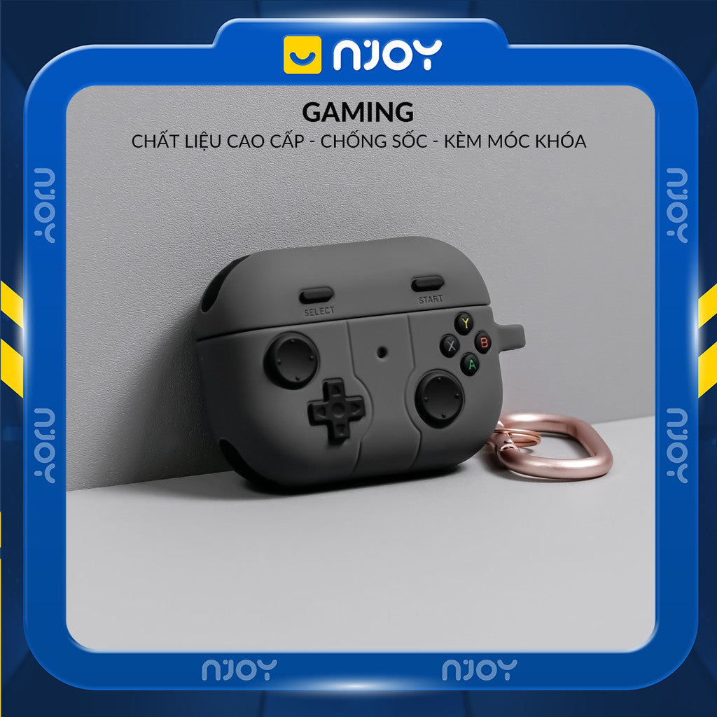 Ốp Silicon Máy Chơi Game Kèm Móc Khóa Cho Tai Nghe Airpods Pro 2 4
