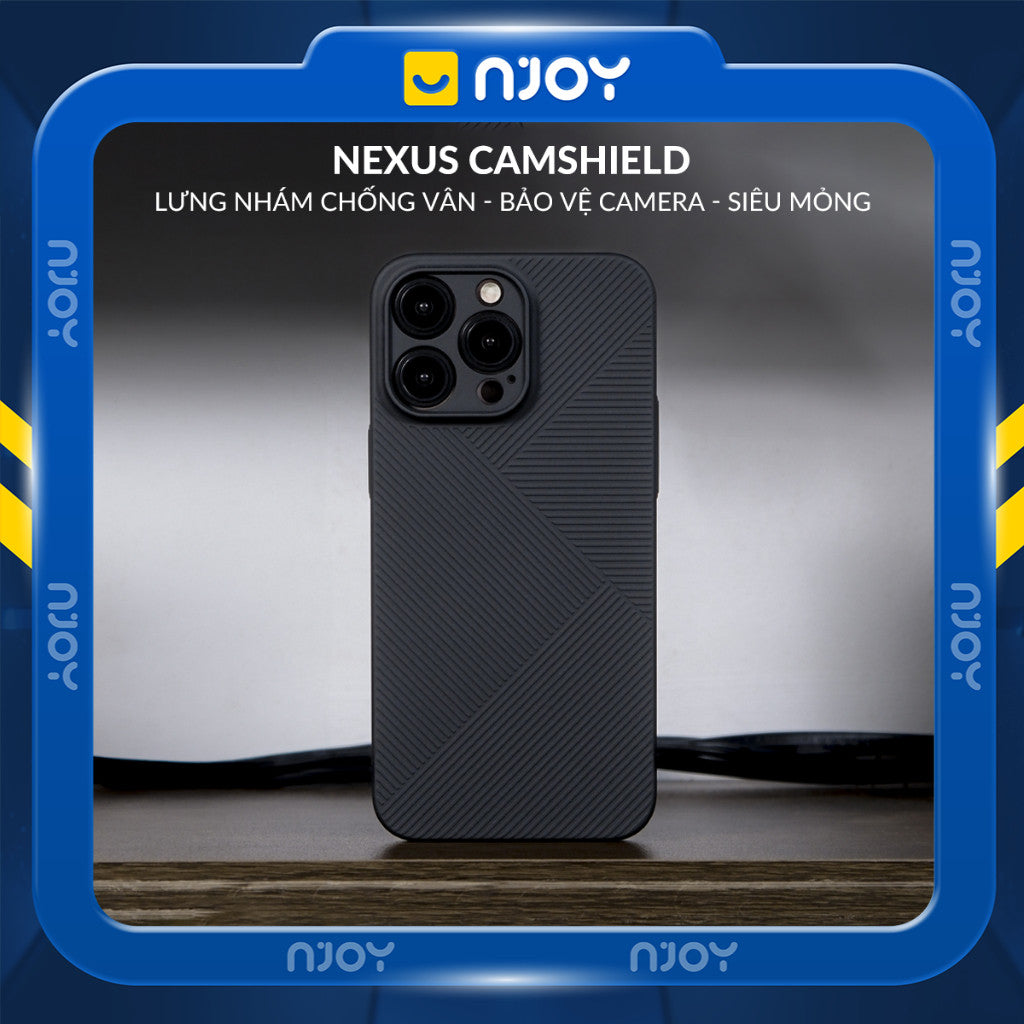 Ốp Nhám Sọc Siêu Mỏng Nexus Họa Tiết Hình Học Geomestry Cho iPhone 17 Pro Max 16 15 14 13 12