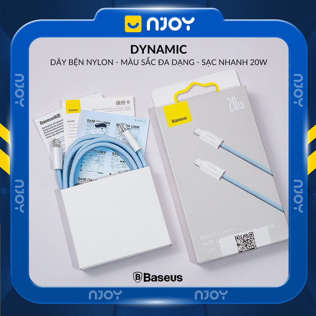 Cáp Sạc Nhanh 20W Baseus Type C to Lightning Cho iPhone 14 Pro Max 13 12 11