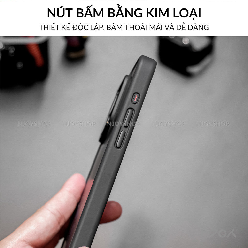 Ốp Hỗ Trợ Sạc Không Dây Likgus Lưng Nhám Chống Bẩn Cho iPhone 16 Pro Max 15 Pro Max 14 13 Njoyshop