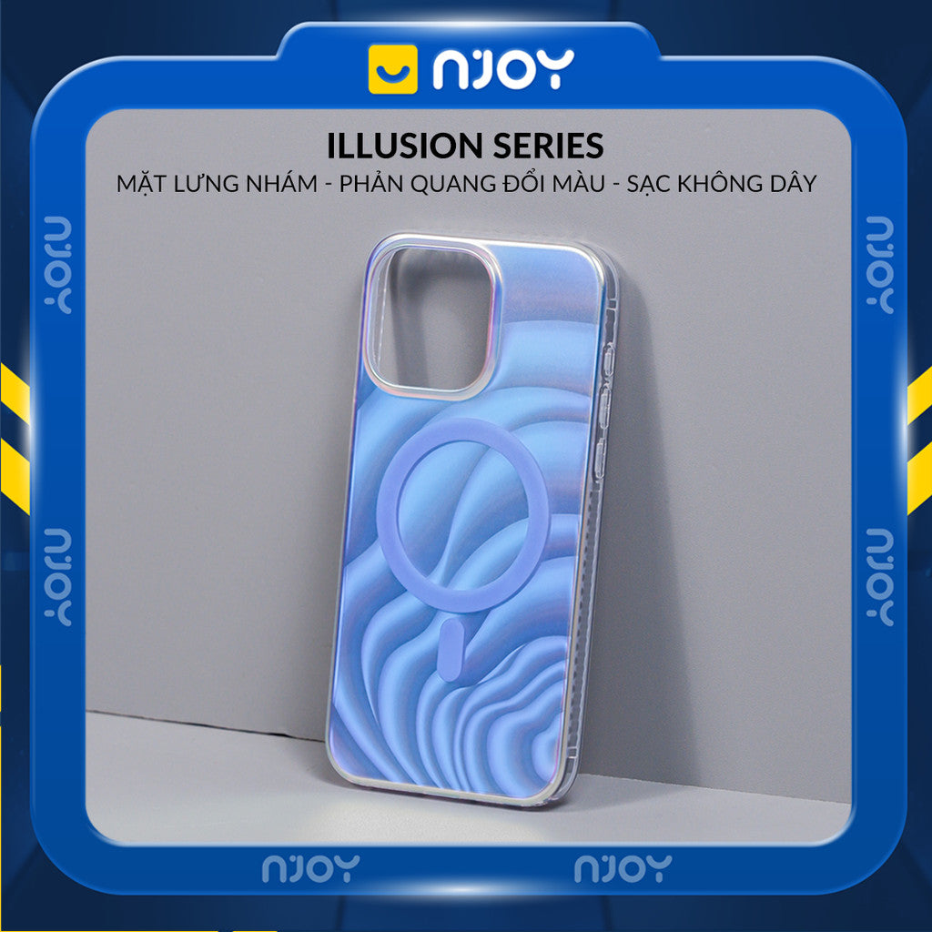 Ốp Magsafe Lưng Nhám Phản Quang Cho iPhone 16 Pro Max 15 14 13 12 11