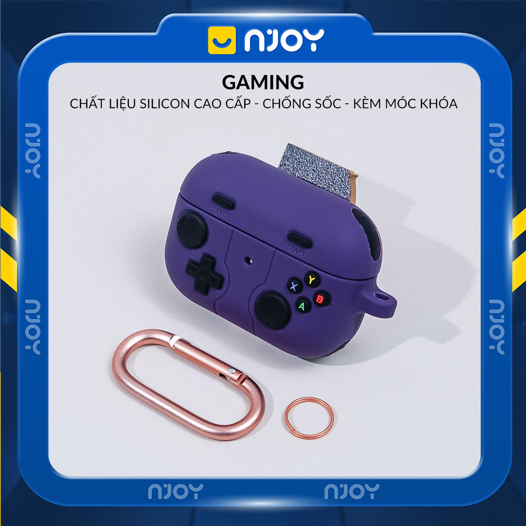 Ốp Silicon Máy Chơi Game Kèm Móc Khóa Cho Tai Nghe Airpods Pro 2 4