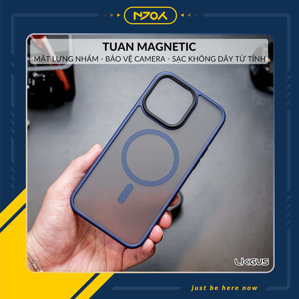 Ốp Magsafe Lưng Nhám Likgus Bảo Vệ Camera Cho iPhone 17 Pro Max 16 15 14 13