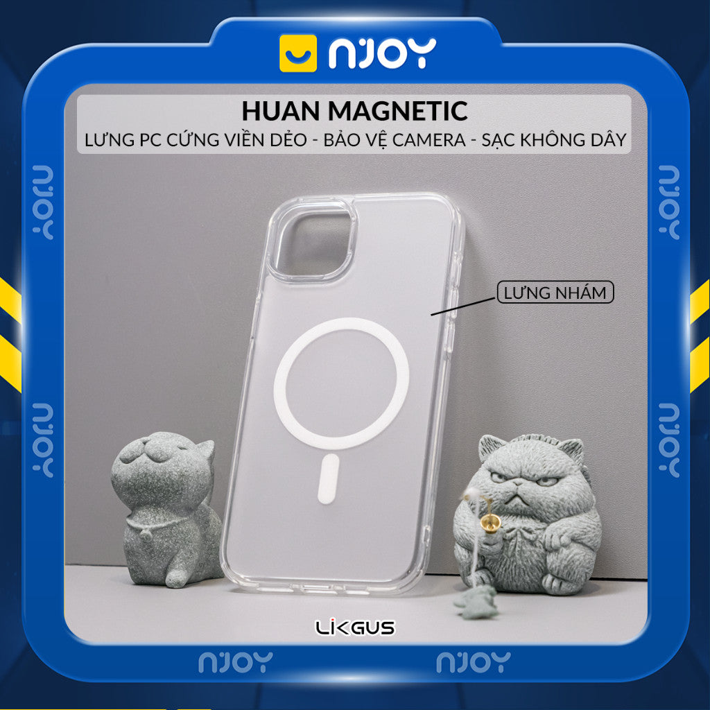 Ốp Nhám Mờ Likgus Chống Vân Tay Bảo Vệ Camera Cho iPhone 17 Pro Max 16 15 14 13 12