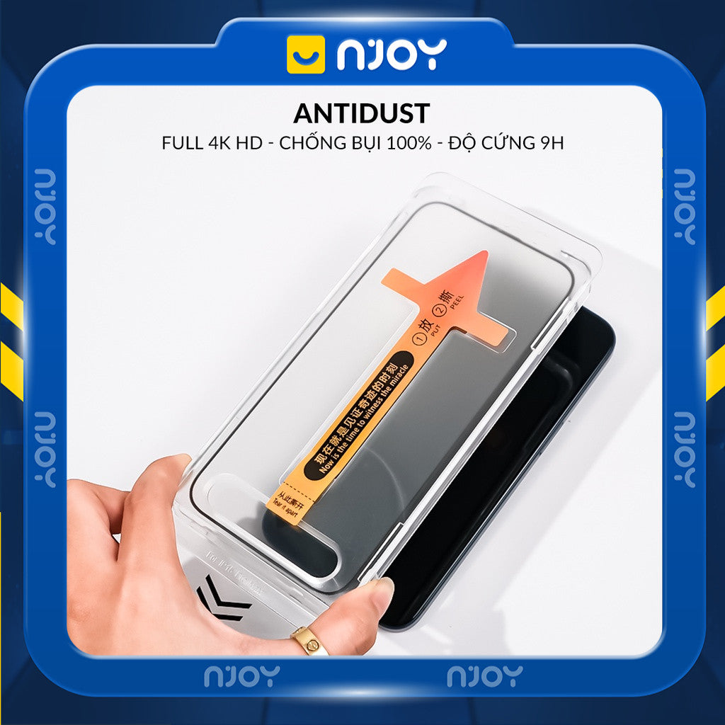 Kính Cường Lực Trong Suốt Khung Dán Cho iPhone 17 Pro Max 16 15 14 13 12 11