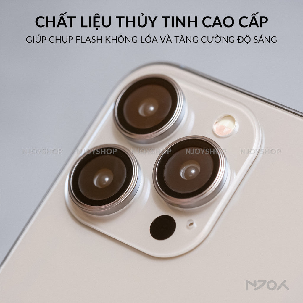 Cường Lực Camera Kuzoom AR Có Khung Dán Cho iPhone 17 Pro Max 16 15 14 13 12 11