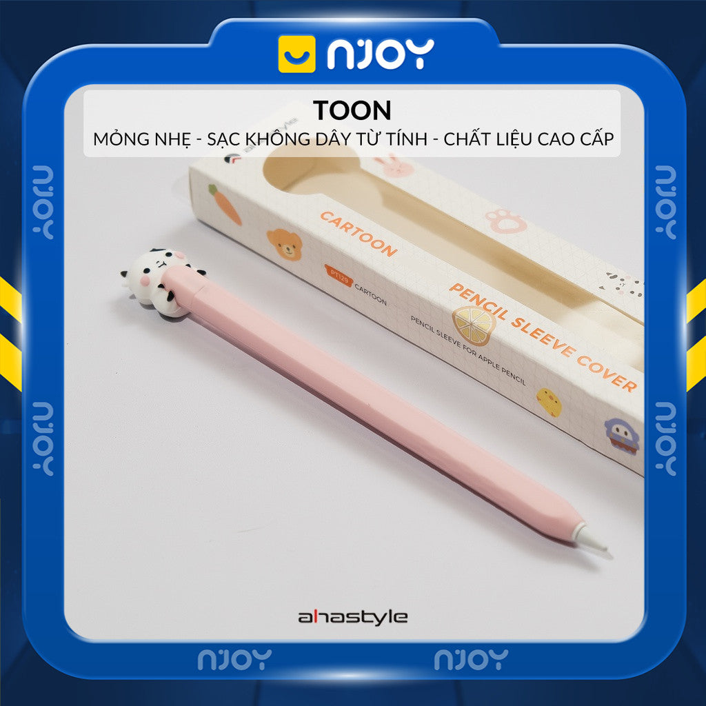 Vỏ Ốp Silicon Ahastyle Chống Trơn Trượt Cute Cho Bút Cảm Ứng Apple Pencil 2 Pro Njoyshop