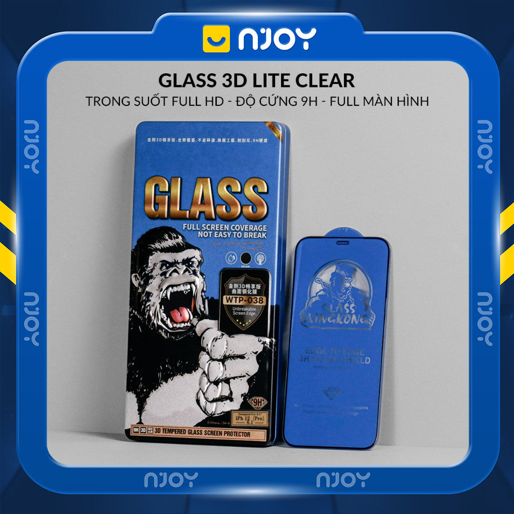 Kính Cường Lực Wekome Kingkong Siêu Mỏng Trong Suốt Cho iPhone 16 Pro Max 15 14 13 12 11