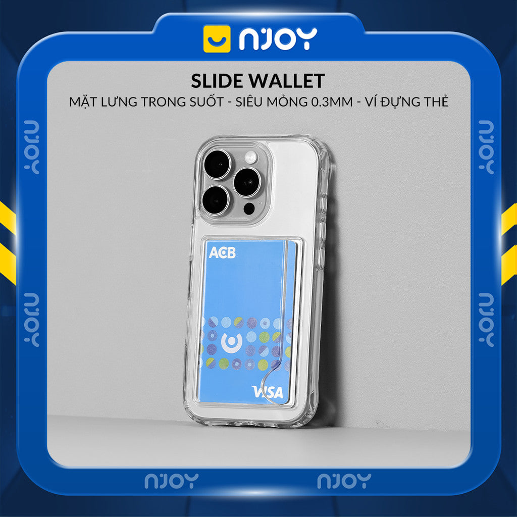 Ốp Đựng Thẻ Trong Suốt Njoy Bảo Vệ Camera Cho iPhone 17 Pro Max 16 15 14 13 12