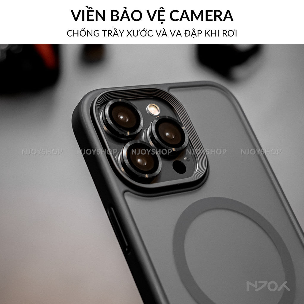 Ốp Hỗ Trợ Sạc Không Dây Likgus Lưng Nhám Chống Bẩn Cho iPhone 16 Pro Max 15 Pro Max 14 13 Njoyshop