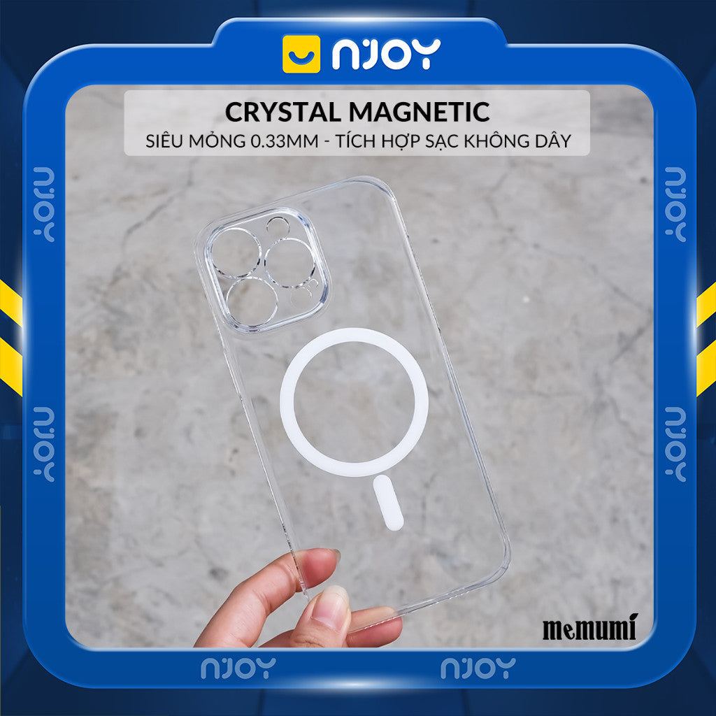 Ốp Siêu Mỏng Memumi Trong Suốt Hỗ Trợ Sạc Không Dây Cho Điện Thoại iPhone 17 Pro Max 16 15 14 13