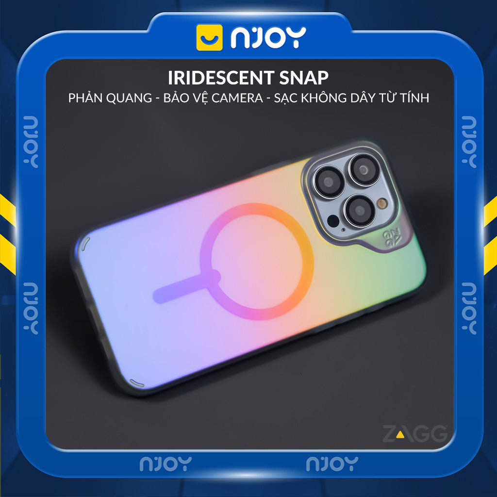 Ốp Trong Suốt ZAGG Chống Sốc Bảo Vệ Camera Cho iPhone 16 Pro Max 15 14