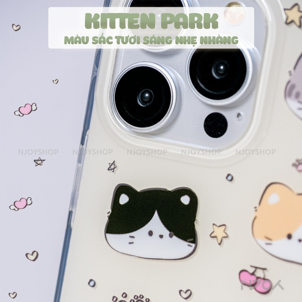 Ốp Lưng In Hình Mèo Dễ Thương Silicon Dẻo Cho Điện Thoại iPhone 11 12 13 14 15 16 17 Pro Max