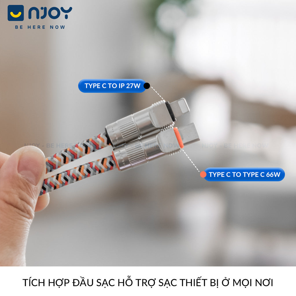 Dây Đeo Điện Thoại Kiêm Cáp Sạc Nhanh Type C To C Tiện Lợi Cho iPhone Samsung iPad