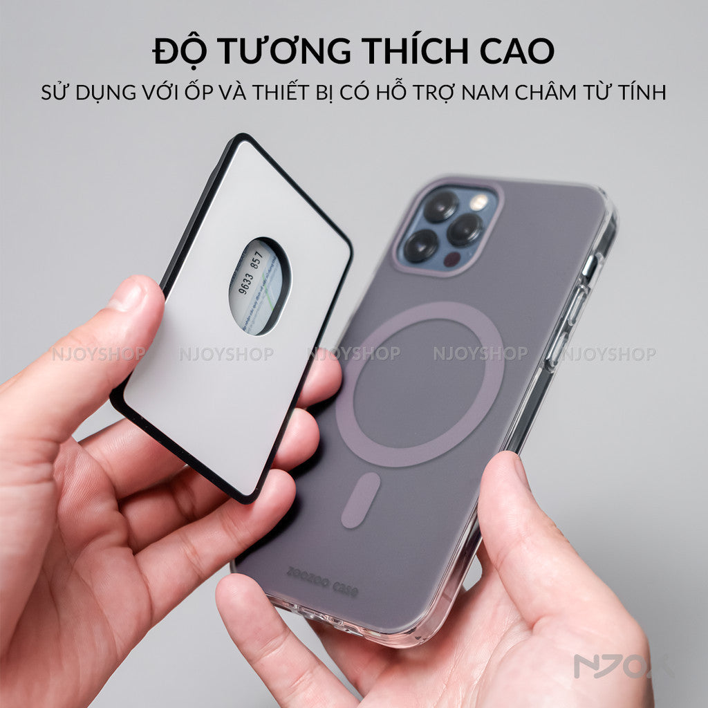 Ví Đựng Thẻ Silicon Siêu Mỏng Ahastyle Hỗ Trợ Magsafe Cho Điện Thoại iPhone 12 13 14 15 16 Pro Max