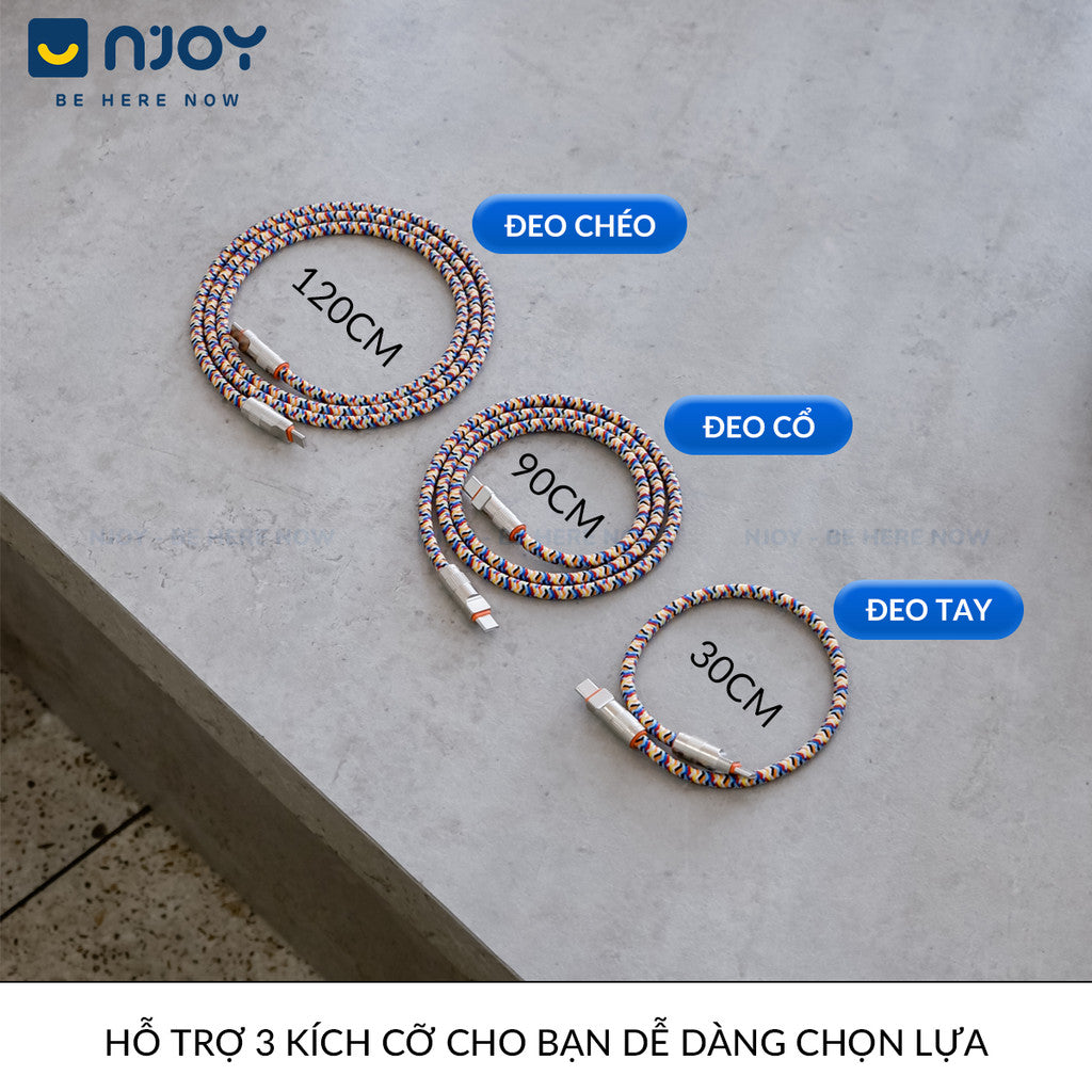Dây Đeo Điện Thoại Kiêm Cáp Sạc Nhanh Type C To C Tiện Lợi Cho iPhone Samsung iPad