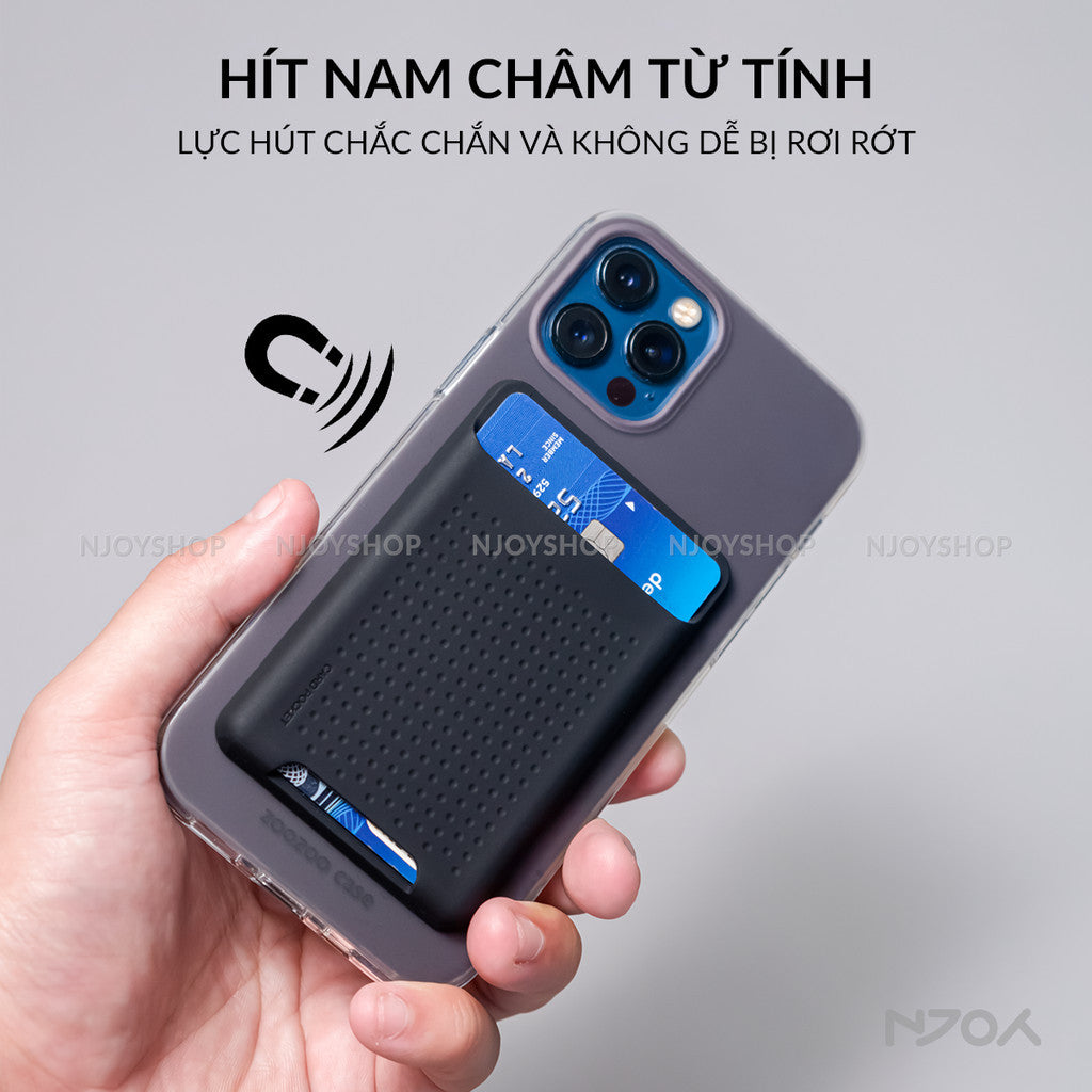 Ví Đựng Thẻ Silicon Siêu Mỏng Ahastyle Hỗ Trợ Magsafe Cho Điện Thoại iPhone 12 13 14 15 16 Pro Max