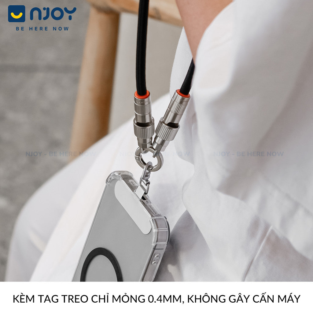 Dây Đeo Điện Thoại Kiêm Cáp Sạc Nhanh Type C To C Tiện Lợi Cho iPhone Samsung iPad
