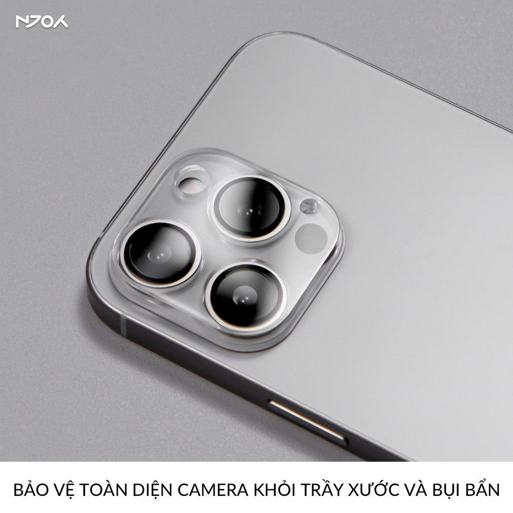 Cường Lực Camera Anank AR Trong Suốt Độ Cứng 9H Cho iPhone 16 Pro Max 15 14 13 12