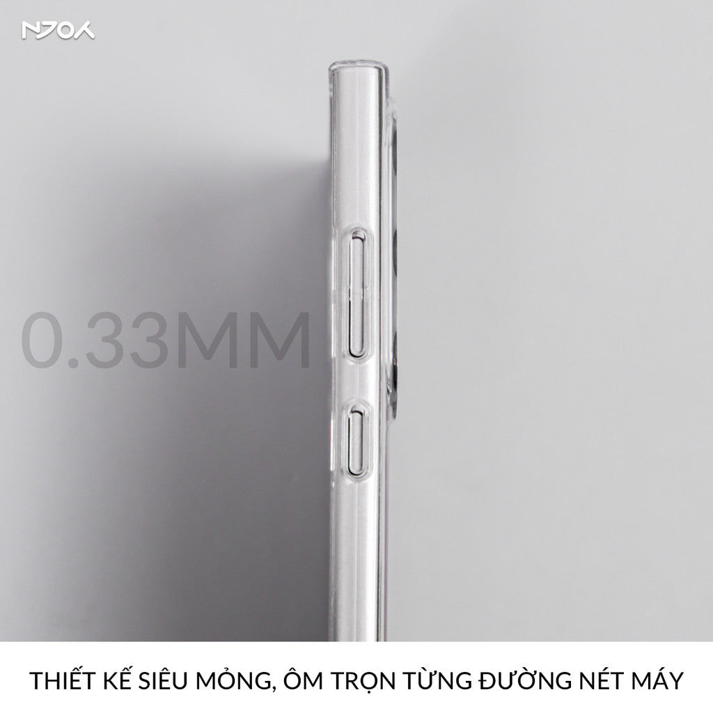 Ốp Trong Suốt Siêu Mỏng Memumi Bảo Vệ Camera Chống Ố Vàng Cho Samsung S24 Ultra S23