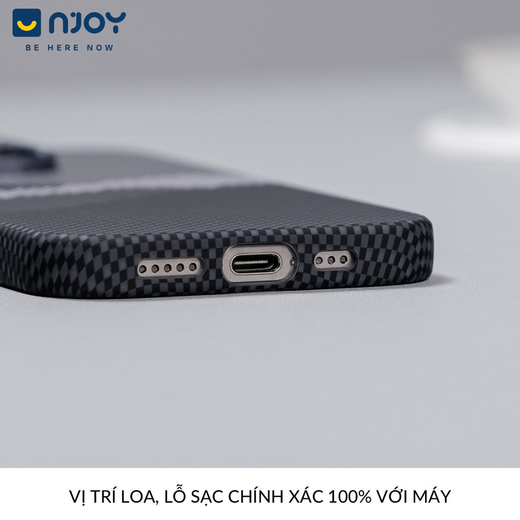 Ốp Carbon Magsafe Siêu Mỏng PC In Hình Núi Cho Điện THoại iPhone 16 Pro Max 15 14 13