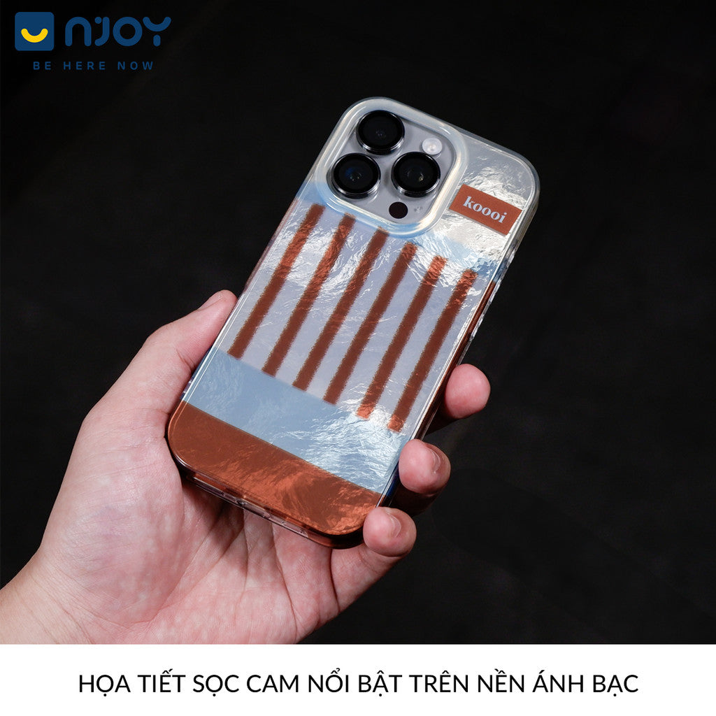 Ốp Lưng Sọc Phản Quang Palette Bảo Vệ Camera Cho Điện Thoại iPhone 16 Pro Max 15 14 13 12