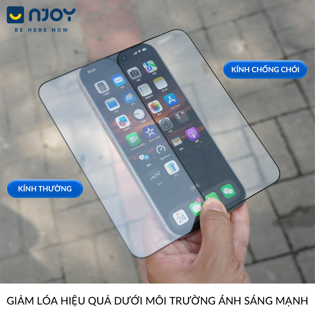 Kính Cường Lực Hoda Chống Trộm Chống Chói Cao Cấp Cho Điện Thoại iPhone 17 Pro Max 16 15